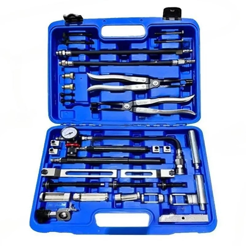 

Cylinder Head Service Set Tool Kit Valve Spring Compressor Removal Installer Replacement