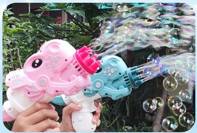 Pistolet à bulles dinosaure pour enfants, machine à bulles, cadeau jouet pour garçons et filles, nouveau