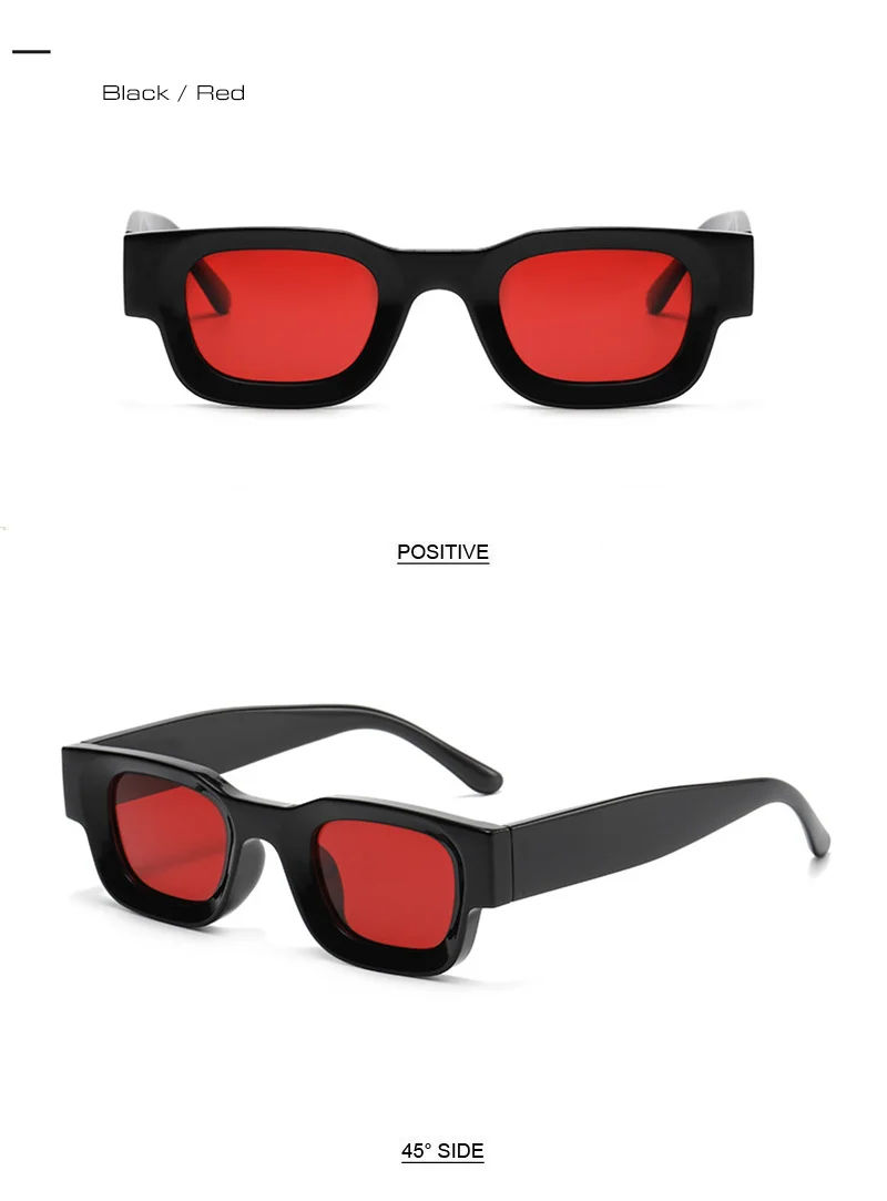 SHAUNA Vintage kleine quadratische polarisierte Sonnenbrille, modische Anti-Blaulicht-Brillengestelle – Detail 16