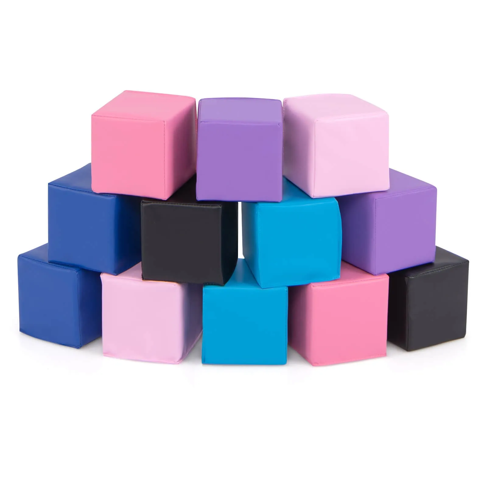 

12 PCS Foam Building Blocks 5.5" x 5.5" Colorful Climbing Foam Soft Cubes