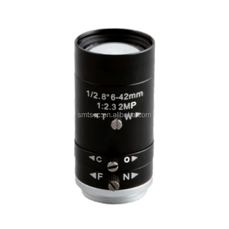 

7x Zoom 6-42mm CS Mount Lens, 2MP Varifocal F2.3 for Long Range | 7.5° Ultra Narrow View
