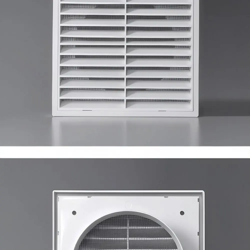 Outdoor Wall Air Vent Cover Round Louver Rainproof Grille For Exhaust Fan Dryer Ducting Ventilation System Protector