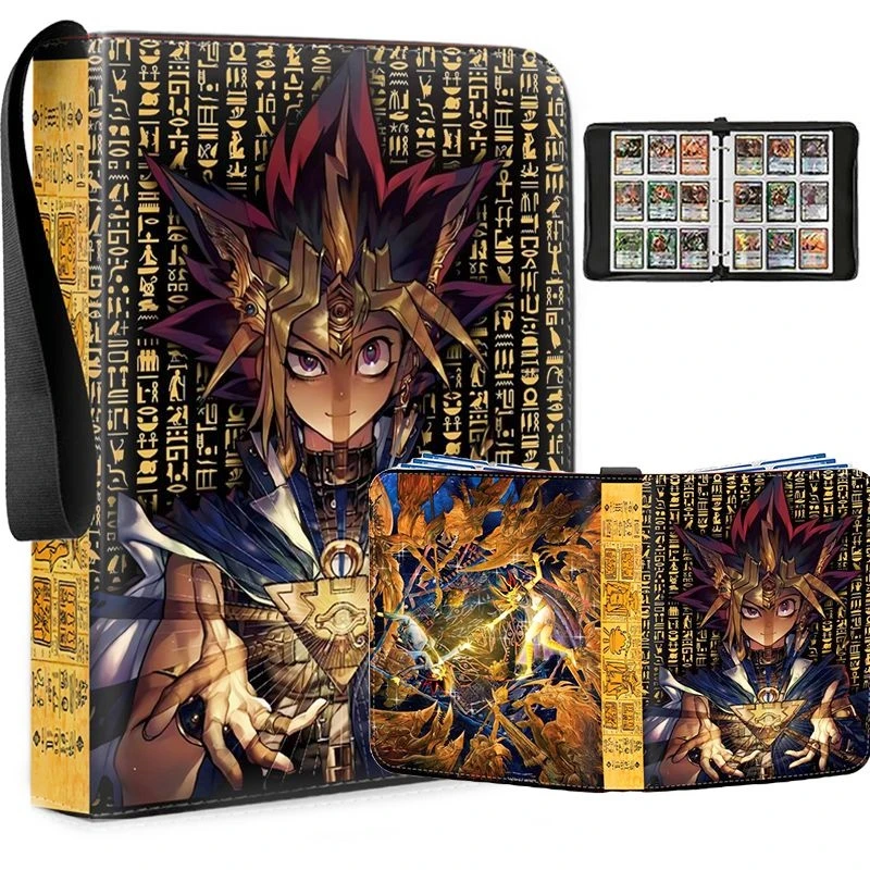 

Hot 400pcs/900pcs Card Album Book Anime Yu Gi Oh! Collection Card Zipper Game Cards Binder Holder Toys Fans Gifts Card Book