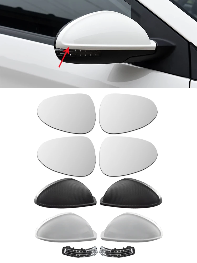 

For Chery Tiggo 2 3X Plus 2021 2022 2023 Side External Rearview Mirror Lens Glass Turn Signal Light Lamp Lid Shell Frame