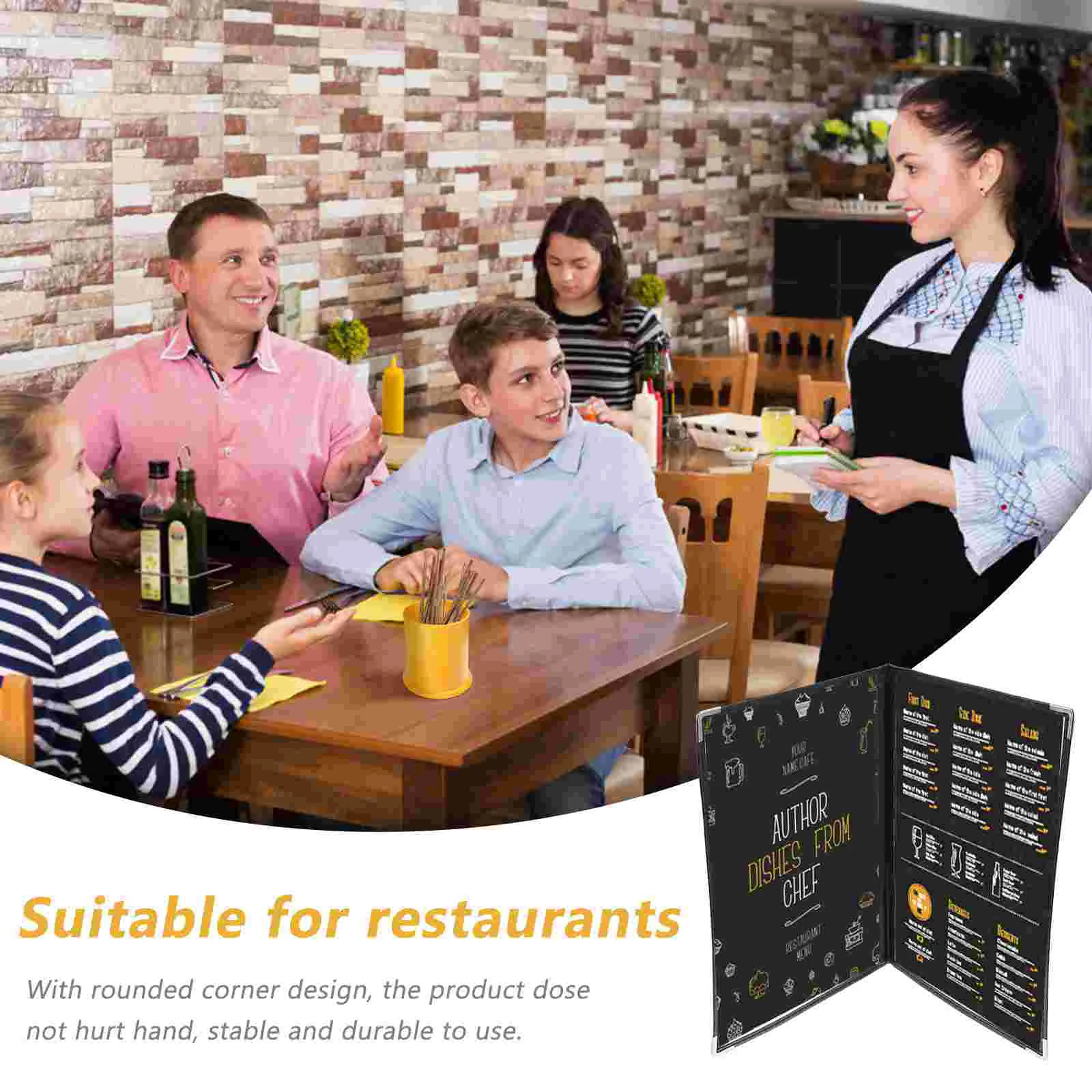 2 Pcs Recipe Folder Menu Display Cover Case Planner Camera Restaurant Covers Book Pvc Presentation Holder