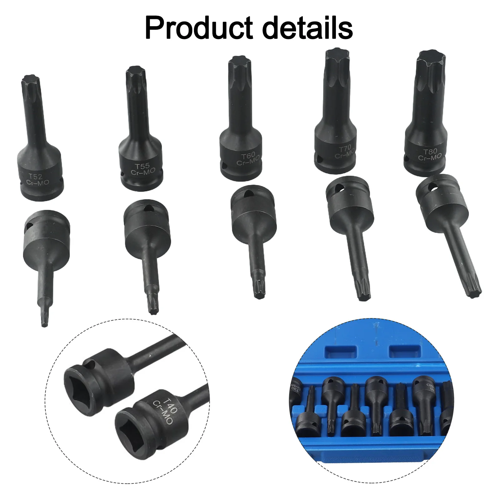Sleek and Compact Comprehensive Collection of Ten For Torx Star Bits Suitable for Various Automotive Applications