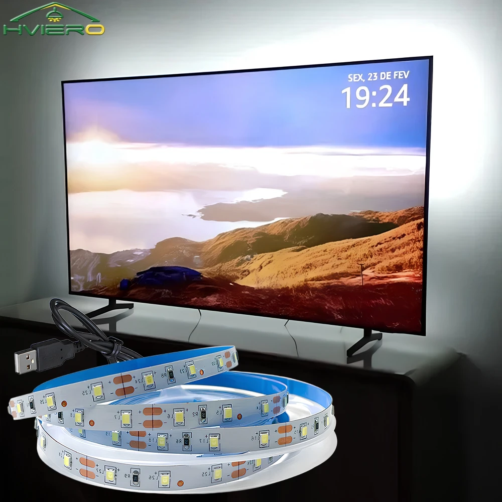 

USB 5V Festival Party Bedroom BackLight Lamps LED Light Strips Home Decorations 1/2/3/4/5M 2835 Decoration Lighting Ribbon Lamp