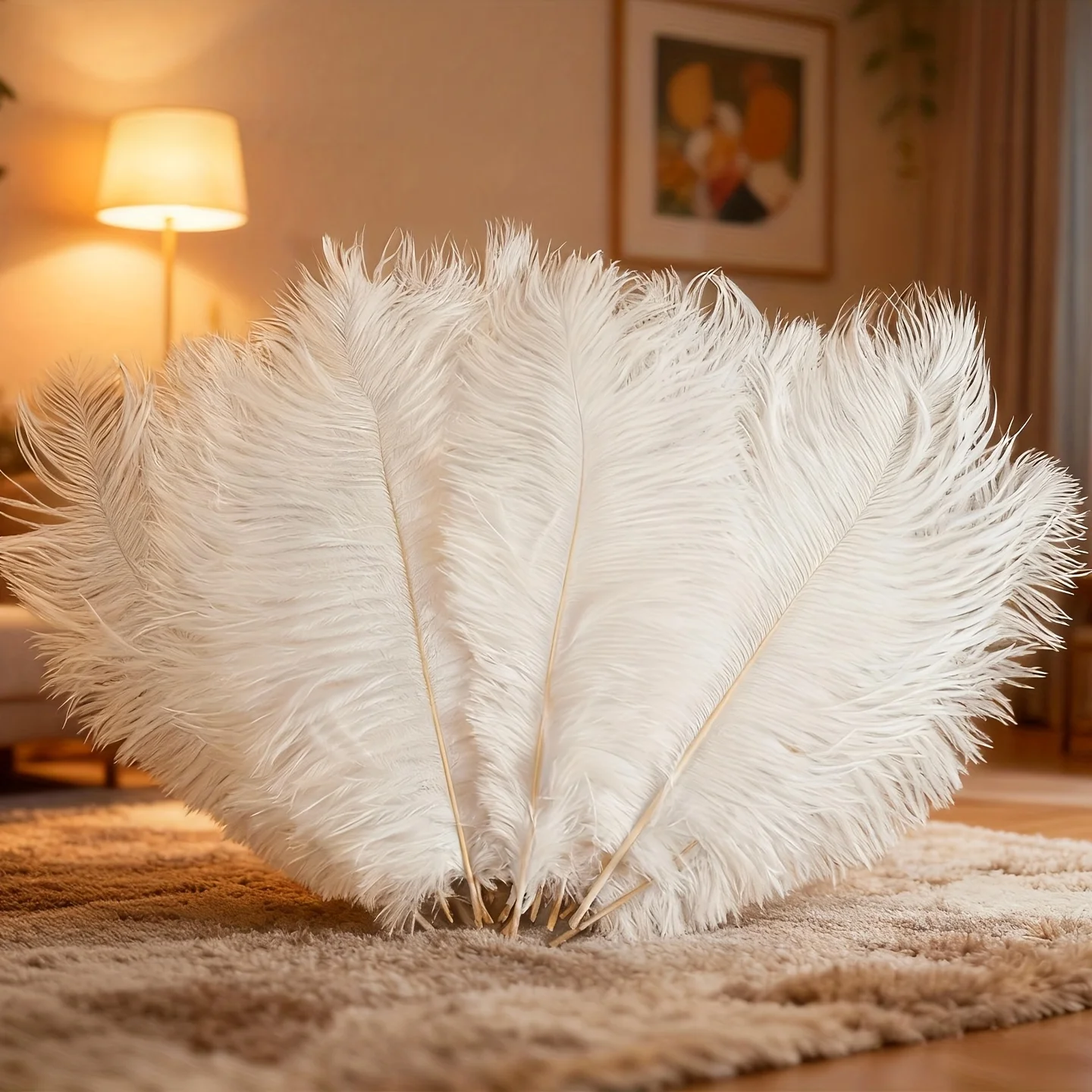 

30-45cm White Natural Ostrich Feathers Large Soft Plumes for Wedding Centerpieces Party Decoration and DIY Craft Projects