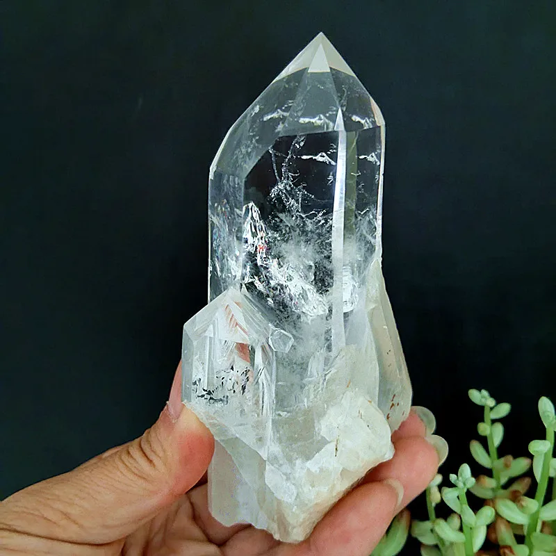 Imagem -02 - Cristal de Quartzo Natural Claro Torres Gêmeas de Pedra Ponto de Vara Energia do Chakra de Casa Espiritual Feng Shui Decoração do Quarto