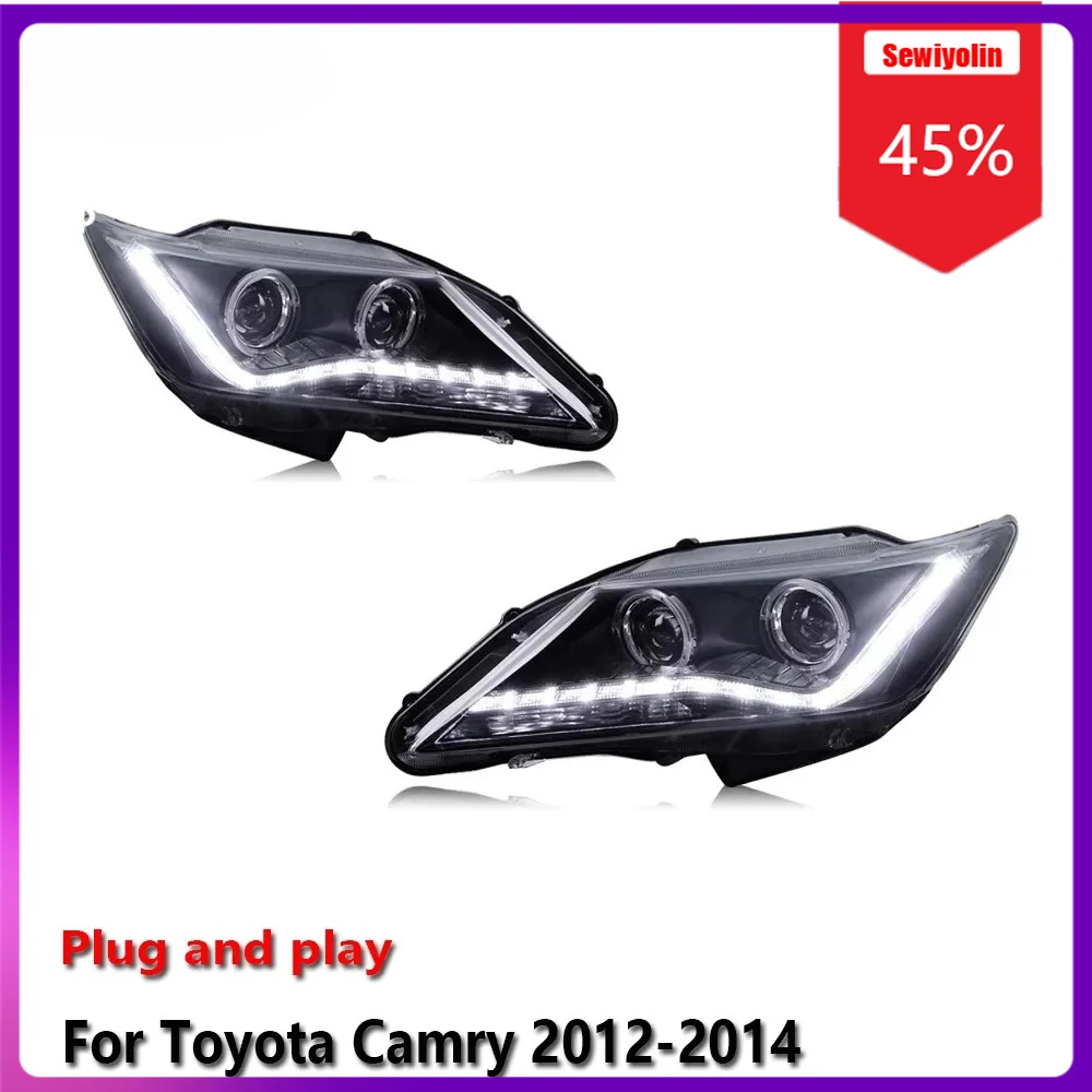 

Sewiyolin Car LED Lamp Headlight Assemblies For Toyota Camry 2012-2014 Fog DRL Brake Turn Signal Lamp