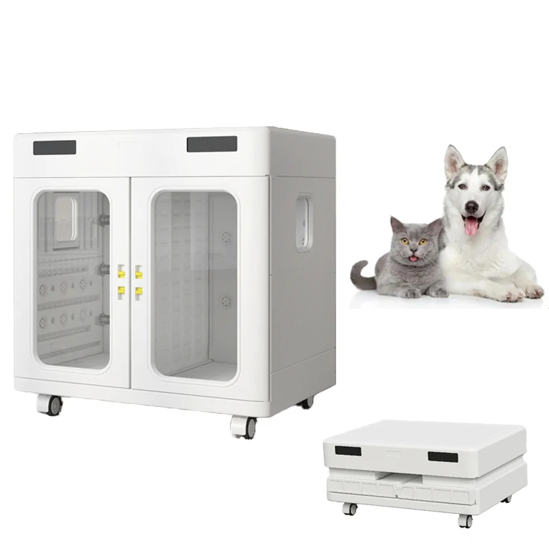 

DZ WJW CJM Advanced OKKPETS 430L Folding Pet Drying Machine Professional Cat Dog Blower Automatic Pet Hair Dryer Box for Easy Tr