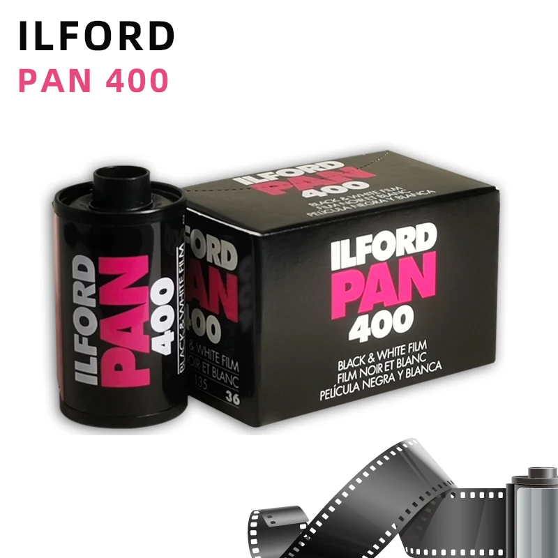 1/3 Roll ILFORD Pan 400  135 35mm Negative Film Black &White Film 36 Exposure/Roll(Due date: 2027)