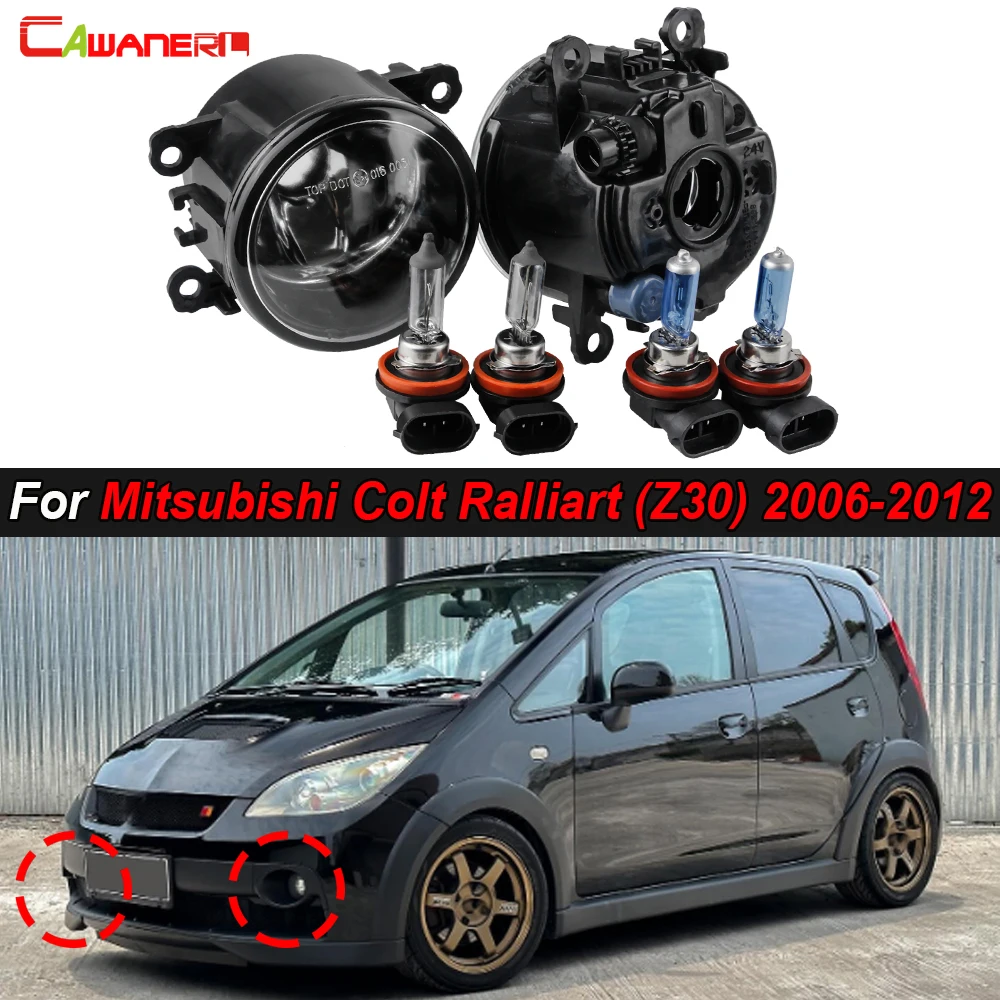 1 Pair Car Front Bumper Fog Light Assembly Daytime Running Lamp 55W 100W H11 For Mitsubishi Colt Plus Ralliart (Z30) 2006-2010