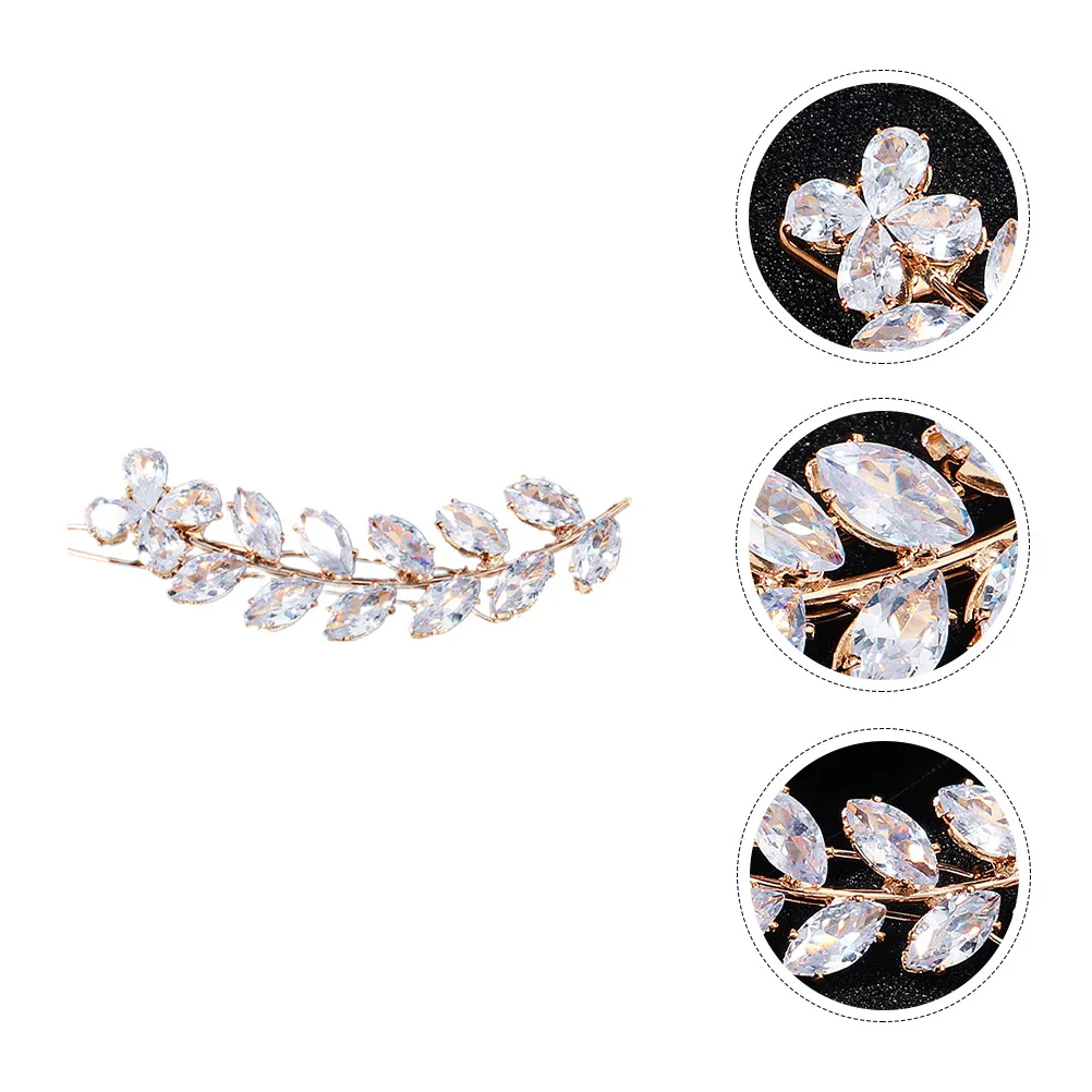 

Delicate Hair Clip Girl Hairpin Creative Leaf Design Long Lasting Hold Hair Decor Accessory Party Women Headdress
