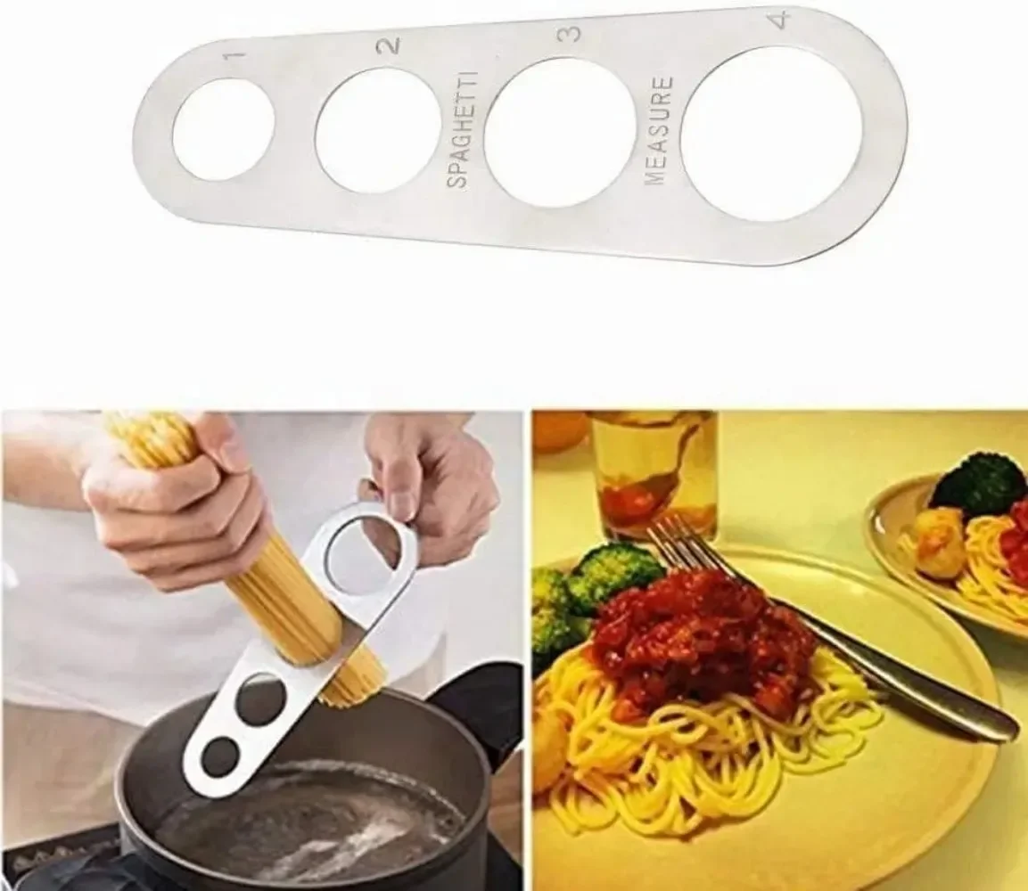 أداة قياس السباغيتي من الفولاذ المقاوم للصدأ أداة قياس المعكرونة السريعة لأداة الطبخ في المطبخ