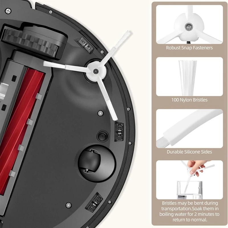 FYBL-Accessories For Roborock Qrevo S/Qrevo Pro/Qrevo Plus/Qrevo Maxv Vacuum Robot Replacement Parts