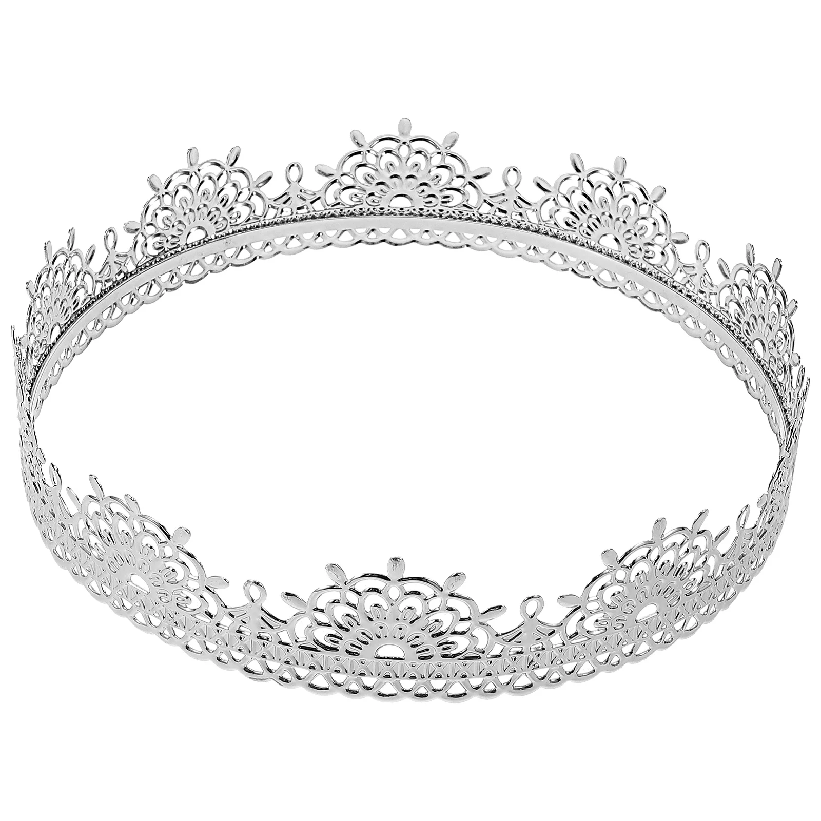 

King Crown Vintage Decorative Headband Royal Hair Accessory for Party Cosplay Wedding Birthday Shiny Performance Costume