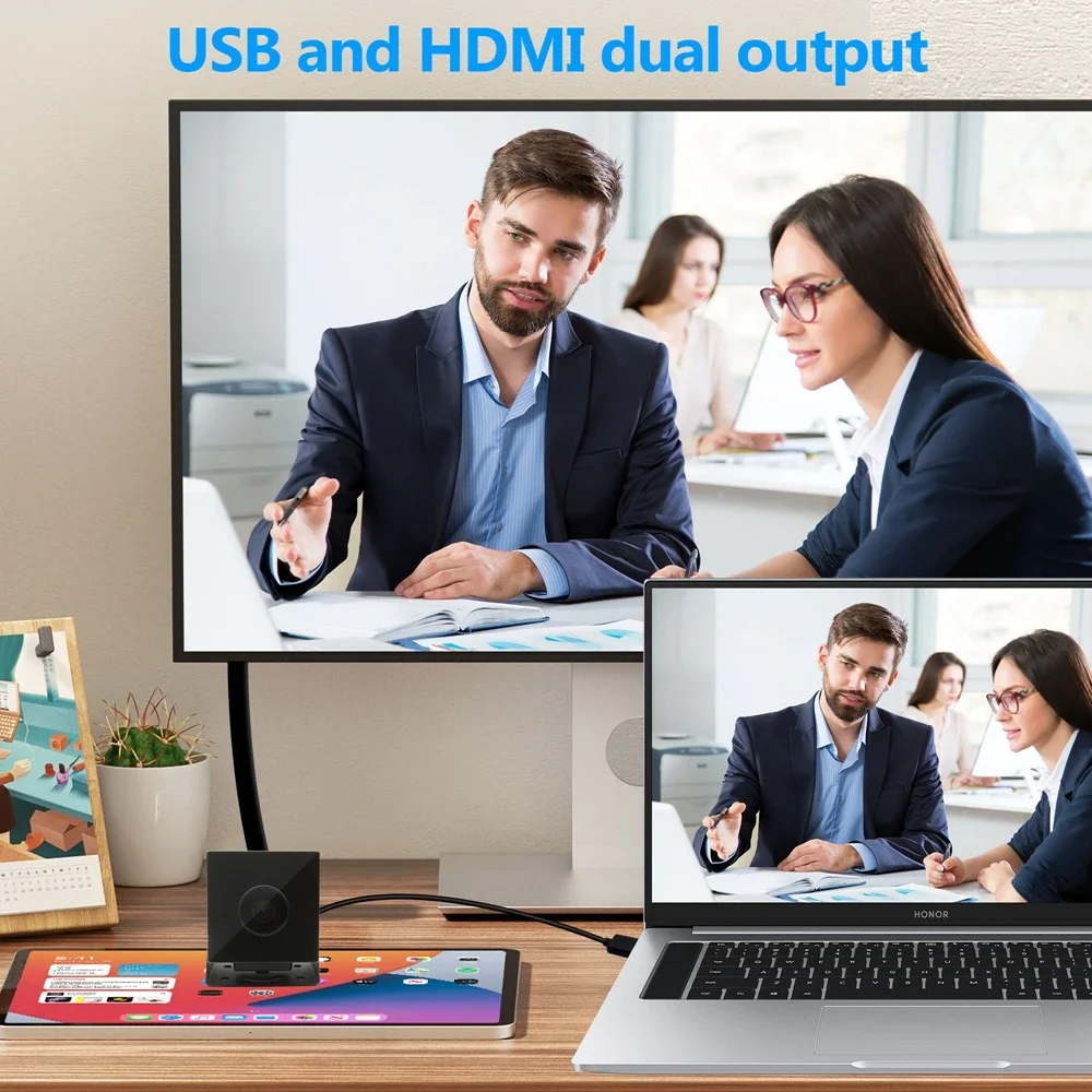 Best ELP HDMI Camera 4K 30fps H.265/H.264/MJPEG USB Industrial Camera Wide Angle CMOS IMX415 Color Fisheye USB PC Webcam