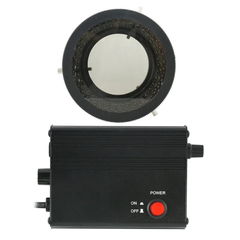 Led Ring Light Illuminator Luz Polarizada Polarizador Visão Ajustável Eliminar Reflect Light Microscópio 78 70 mm