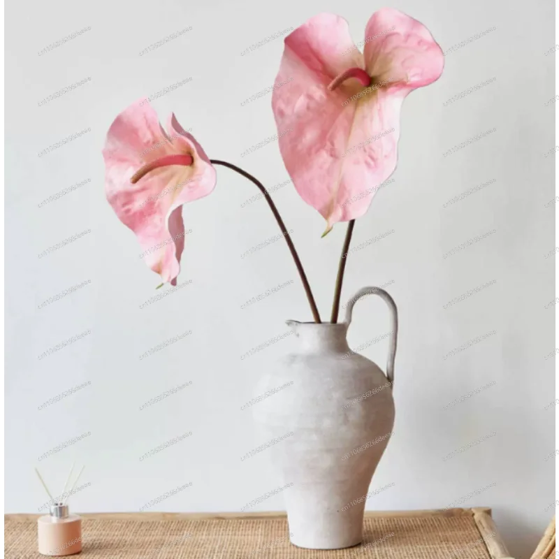 Artificial Anthurium Bouquet – Fake Flower for Photography Props & Home Table Decor