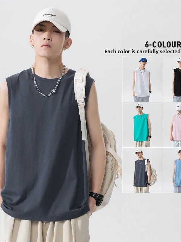 

Мужской цветной жилет Mrakeai Kyyds MK, летняя тонкая модная спортивная майка, дышащая, легкая, из хлопка