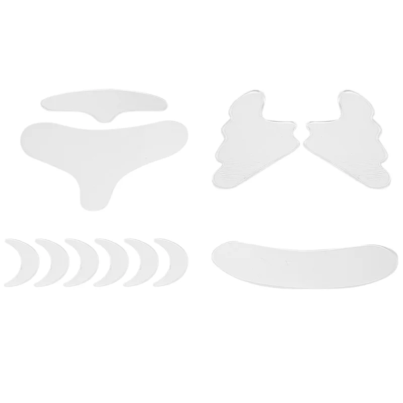 ABXH 11 قطعة قابلة لإعادة الاستخدام سيليكون إزالة التجاعيد ملصق الوجه الجبين الرقبة العين ملصق الوسادة مكافحة الشيخوخة الجلد رفع الرعاية التصحيح