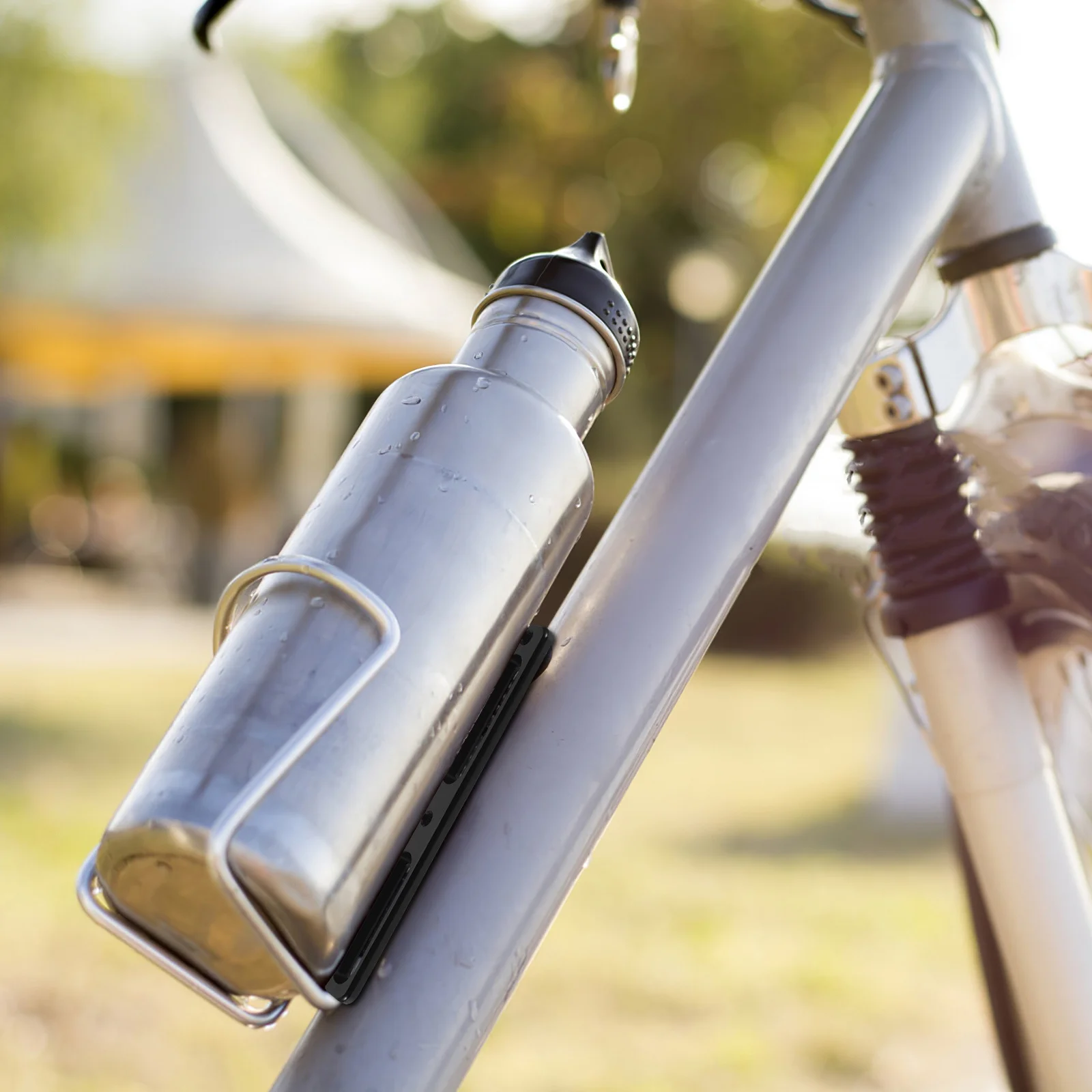 

1Set Adjustable Bicycle Bottles Cage Adapter Metal Bracket Extended Mount for Road Bike Water Holder Cage Support