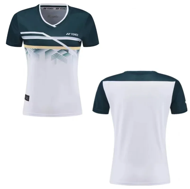 Yonex-Combinaisons de tennis de badminton, combinaisons de compétition, Économie de sport, manches courtes, Y-Respirant, absorbant la sueur, séchage rapide