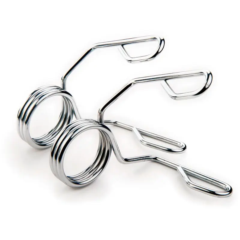 

Gym Barbell Weight Spring Collar Lock Clips / Spring Collar with Grip / Lock Clamp for Dumbbell Bar Accessories