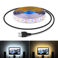 DC 5V USB LED Strips 2835 Diode Tape LED Ribbon Light TV Mirror Backlight Lighting Room Decor Lamp LED String Light 1M-5M