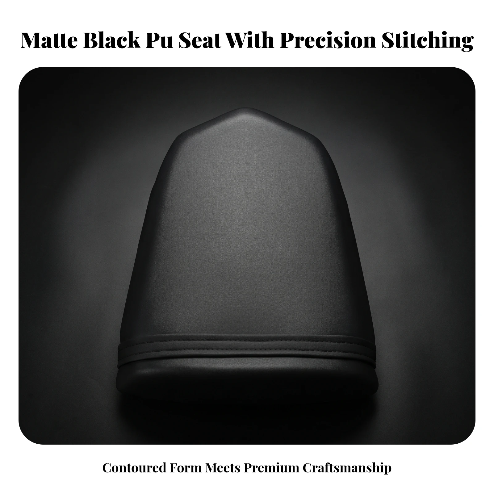 Rear Seat Cushion Replacement Passenger Pillion Motorcycle Seat with Mounting Base Compatible Aftermarket for Commuters