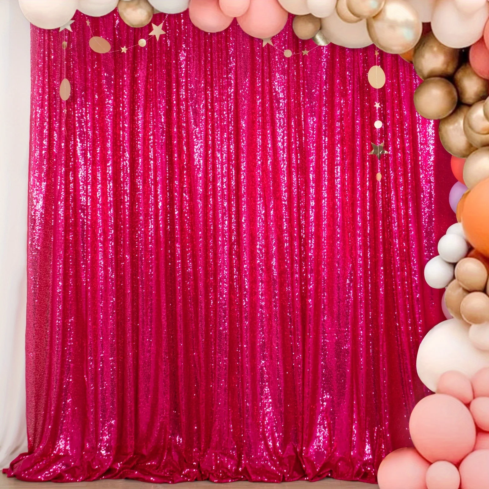 Sequin Fabric Panel - Parti Düğün Fotoğraf Kabini Arka Planı