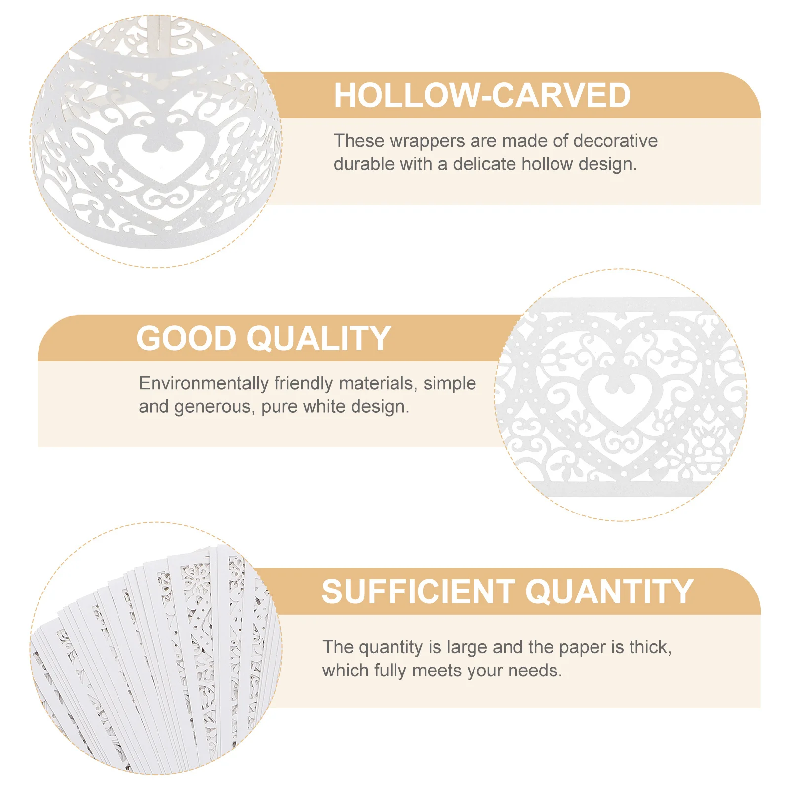 50 قطعة أغطية Led مجوفة لضوء الشاي يلتف مصباح ورقي للزينة لحفلات الزفاف وأعياد الميلاد وعيد الميلاد