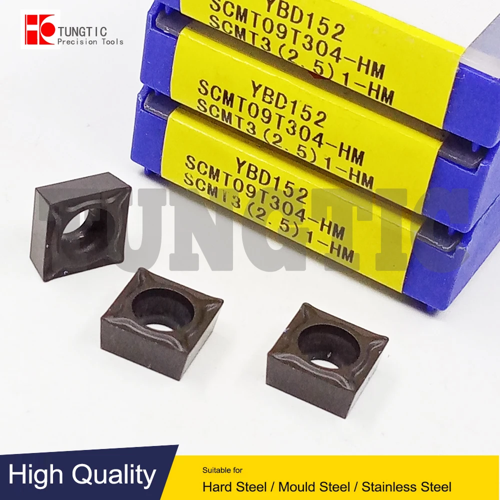 SCMT09T304-HM YBD152 YBC251 YBC252 SCMT3(2.5)1-HM General Carbide and Cermet Inserts Positive-Medium Machining