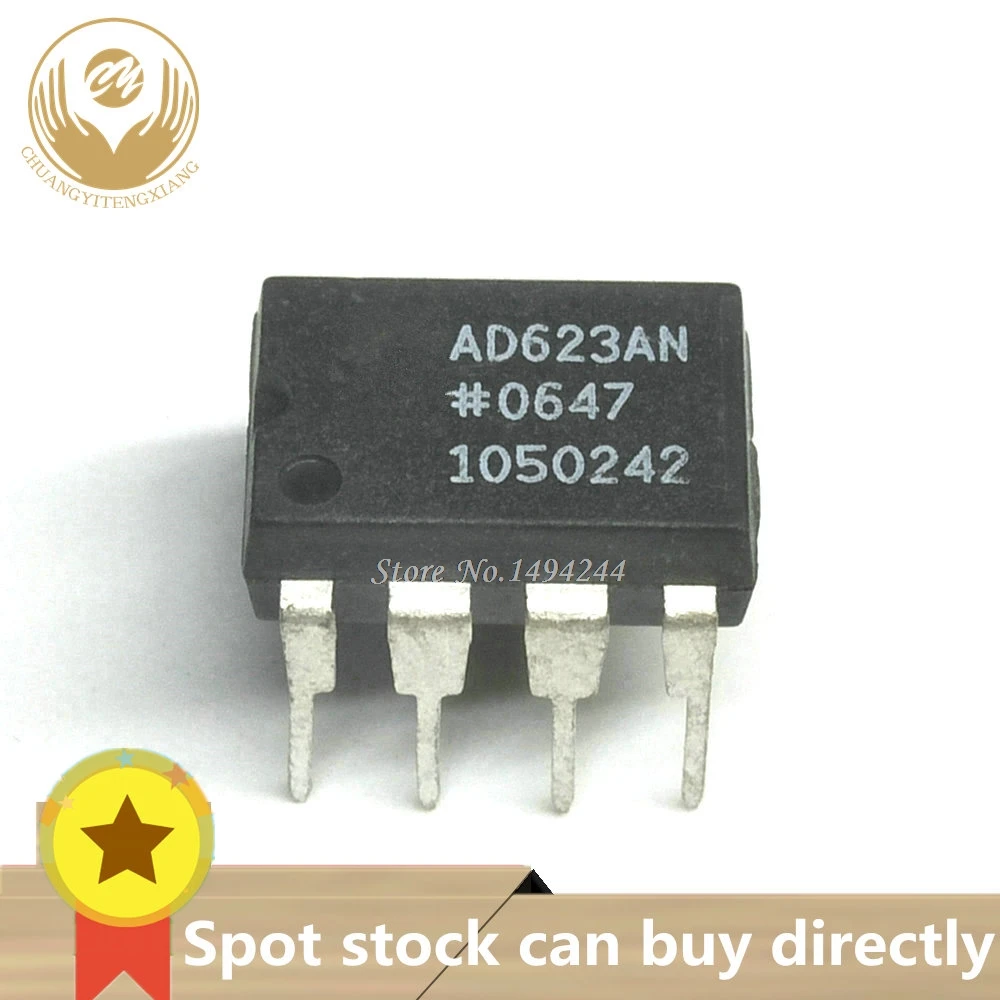 New original  Spot AD623ANZ AD623AN AD623A AD623 DIP8 IC OPAMP INSTR 800KHZ RRO 8DIP 1PCS