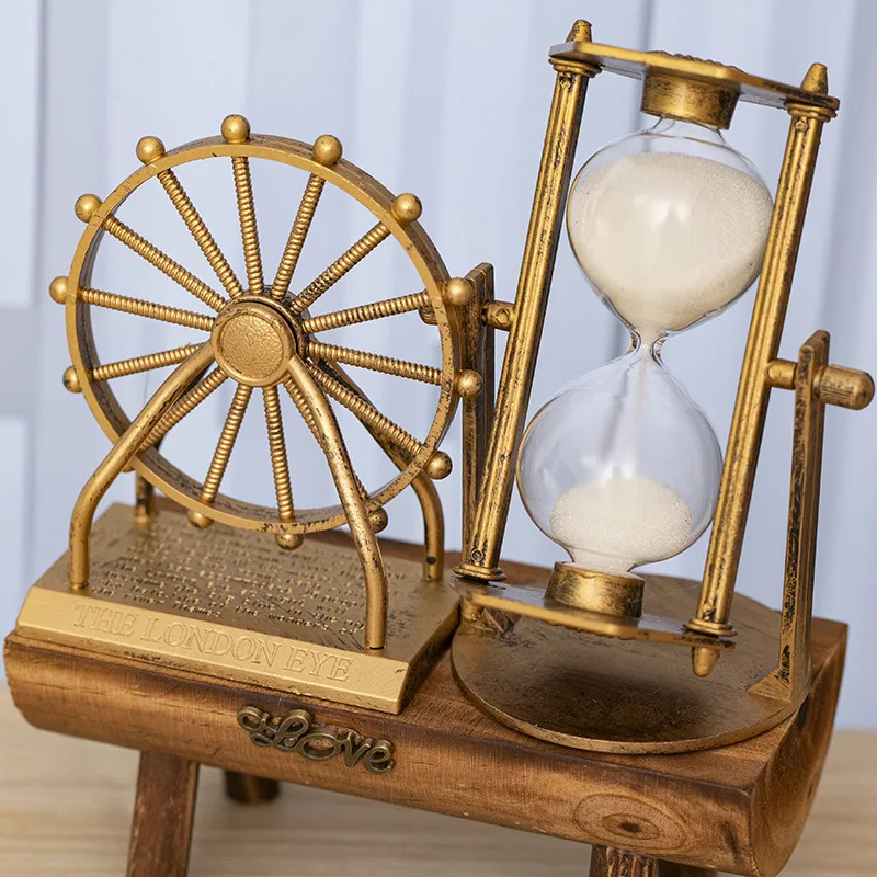 Nostalgic retro Ferris wheel hourglass office desktop decoration ornament for classmates birthday gift holiday gift