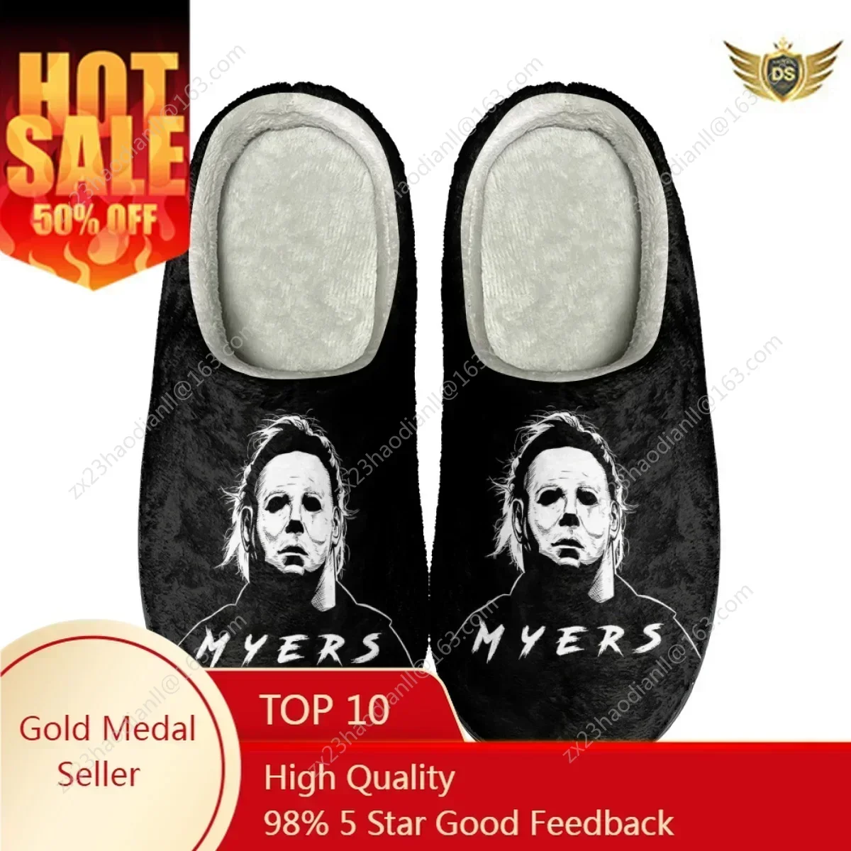 

Horror Movie Pattern Women Cotton Slippers Casual Indoor Flats Floor Shoes Unisex Non-slip Bedroom Coouple Slipper Zapatos Mujer