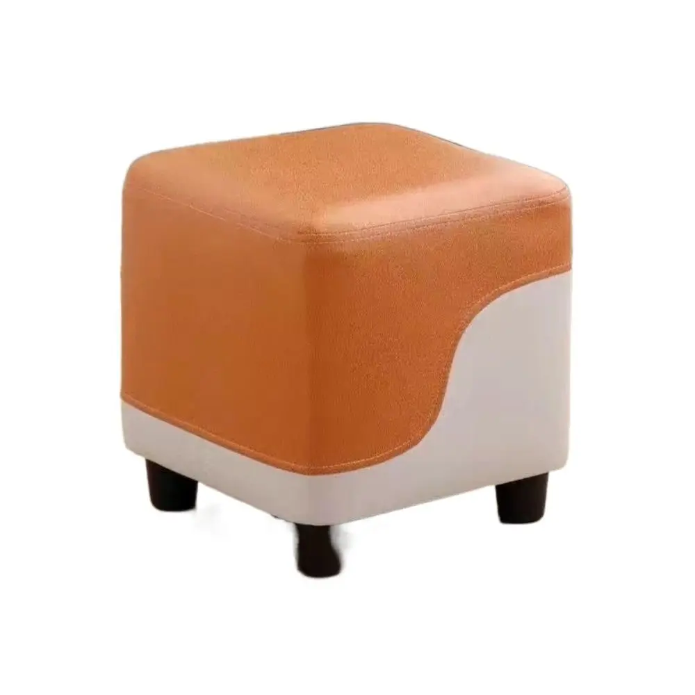 

Durable Technical Cloth Small Stool Colorful Breathable Nordic Stool Wooden Multifunctional Shoe Changing Stool Household Use