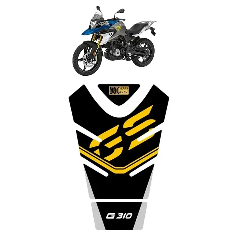 For BMW G310GS 2021 40YEARS Motorbike Tank Pad Protector 3D Gel Exclusive Stickers Decal