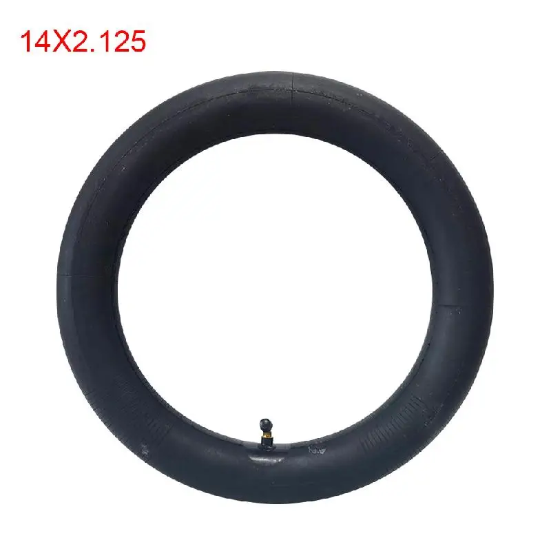 14 Inch Pneumatic Wheel Tire 14*2.5(2.50/2.75-10)/14*2.125 Inner Tyre With Bent Valve For Electric Bicycles Cycling Parts