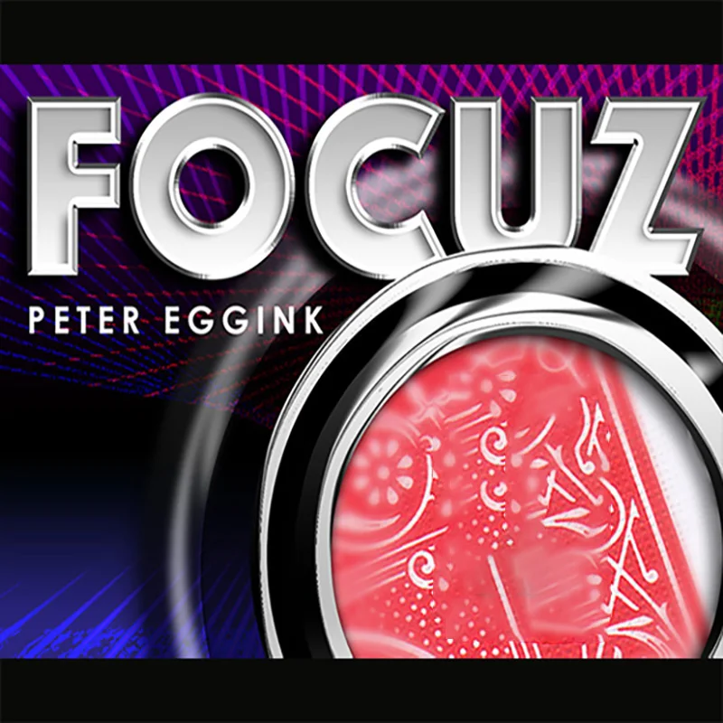 

FOCUZ (Gimmicks and Instruction) by Peter Eggink Magic Tricks Signed Card Flash Appear Magia Close Up Street Illusions Mentalism