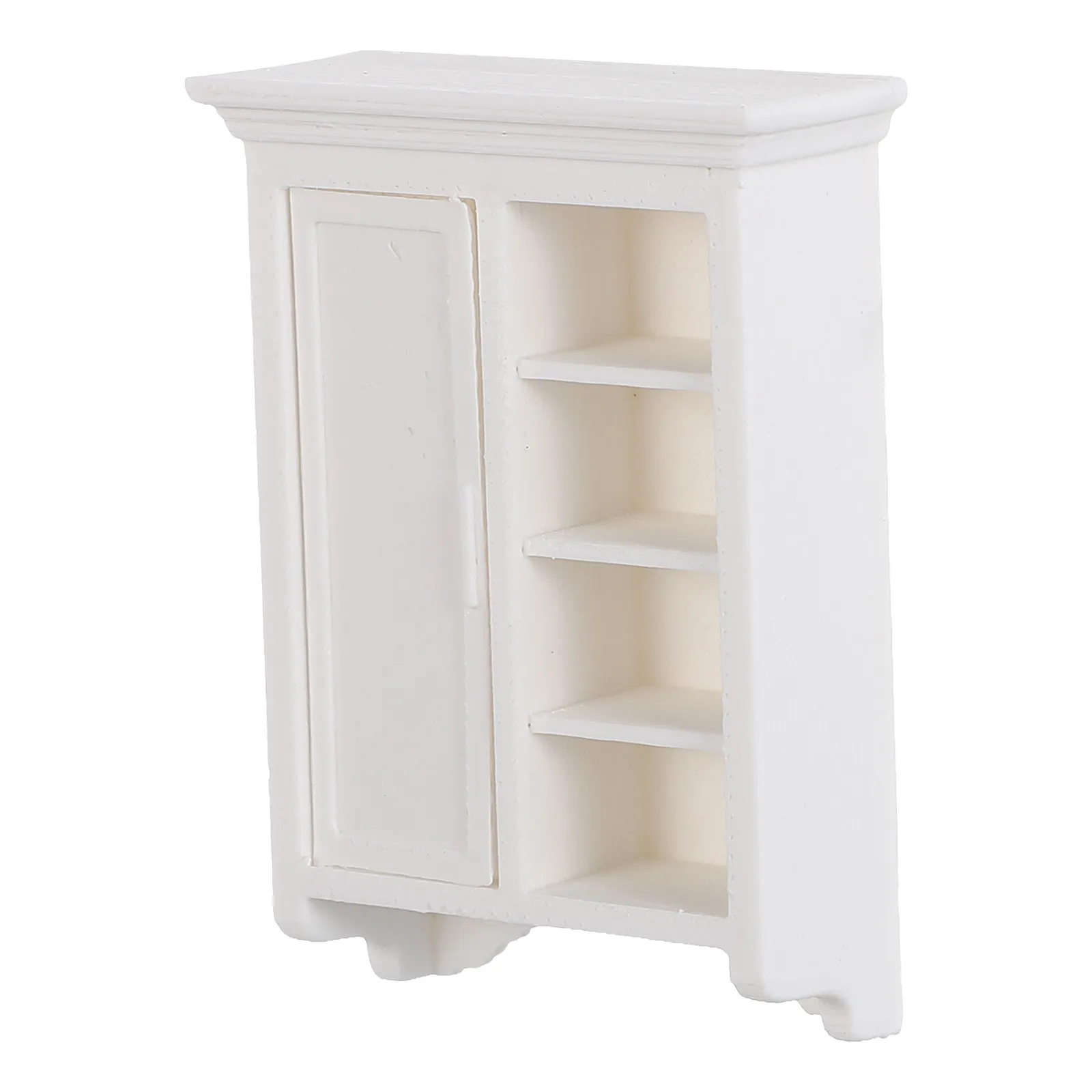 

Miniature European Style Wall Cabinet for Display Shelf Decor Vintage Inspired Small Space Storage Solution Micro Home Office