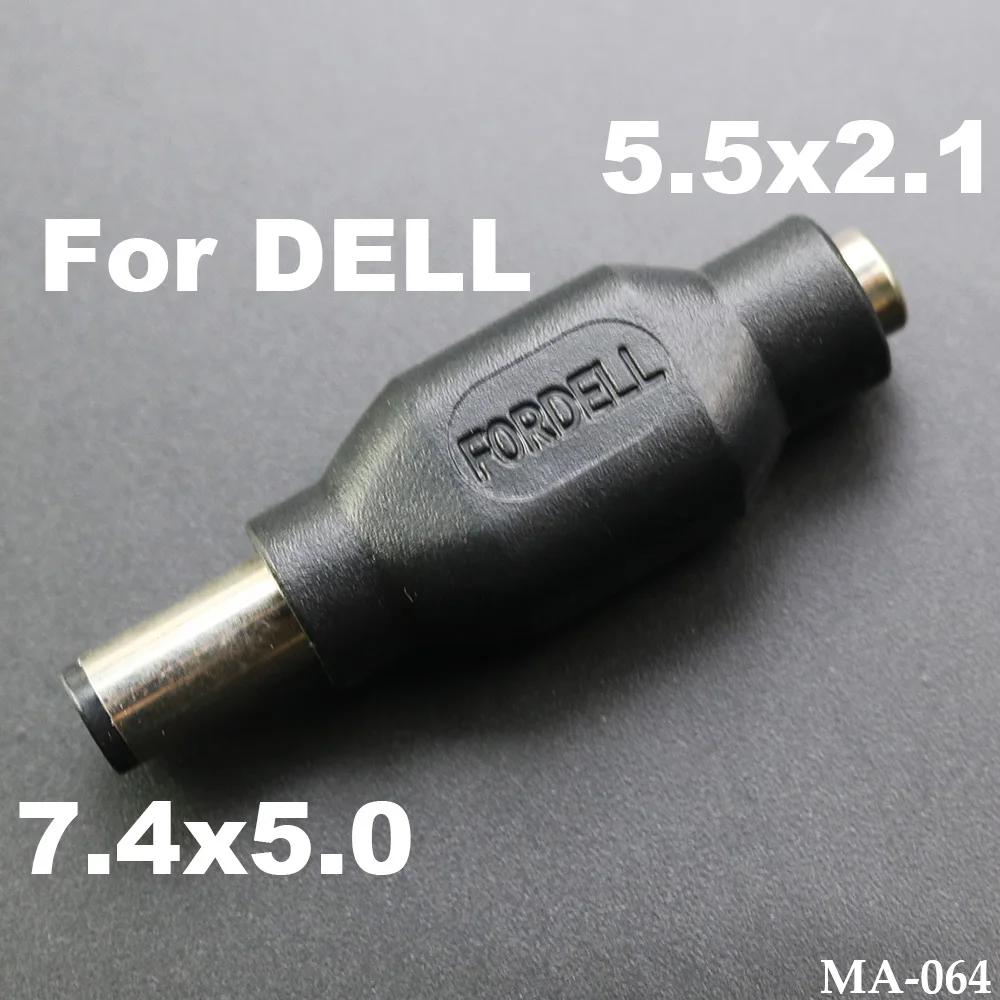 1pcs DC 5.5*2.1mm Female to 7.4*5.0mm MALE Plug AC DC Power Plug Connector Adapter Adaptor for DELL Laptop