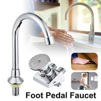 Foot-operated Faucet Brass Hospital Laboratory Food Factory Basin Foot Valve Single Cold Foot Faucet Kichen Water Faucet Sale