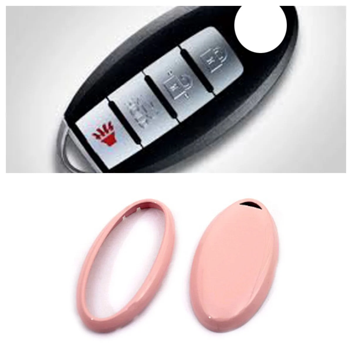 

Gloss Pink Remote Key Cover For Nissan Sentra Versa Cube Frontier Juke March Maxima Murano Note Quest Rogue X-Trail Xterra 370Z