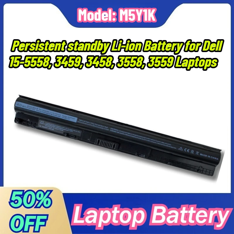 

High-quality M5Y1K Model Battery Is Suitable for Dell 15-5558, 3459, 3458, 3558, 3559 Laptops