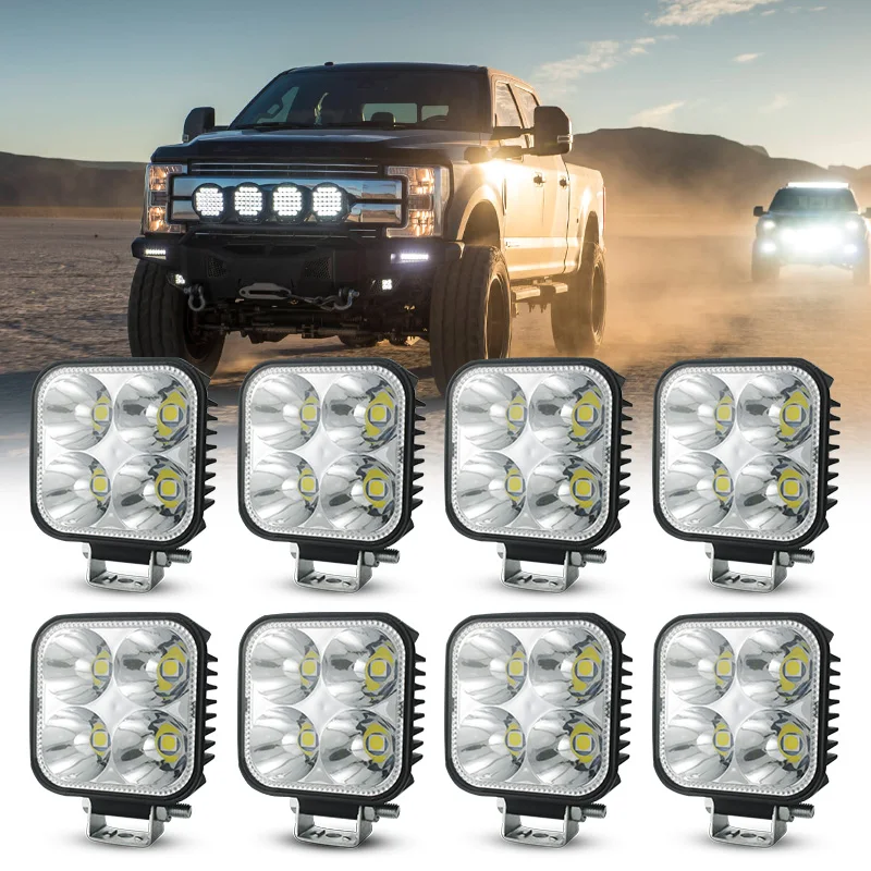 

New 3Inch 4LED Mini LED Work Light Driving Fog Lamp Bar Car Vehicle Light For Off Road Motorcycle 4X4 Truck Light