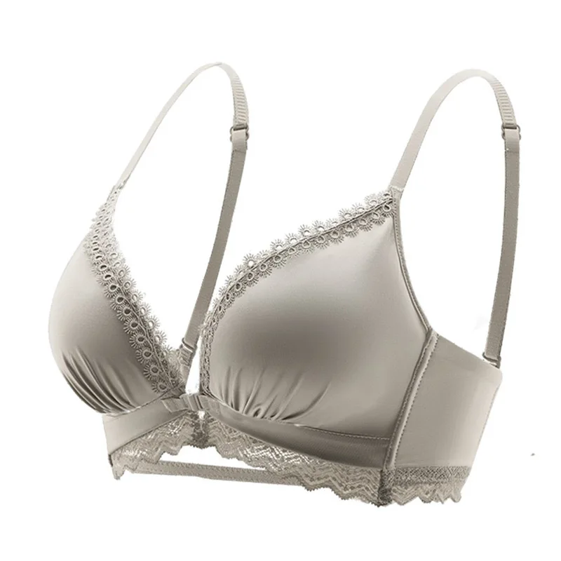 Ropa interior con botones delanteros para mujer con pechos pequeños recogidos y engrosados para mostrar pechos grandes para ajustar antiflacidez sexy b