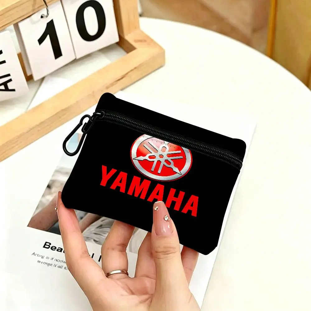 Motorrad Y-YamAha-S Neue Tragbare Oxford-Stoff Mini-Geldbörse mit Karabiner-Design Kleine Münztasche für Karten, Schlüssel, Kopfhörer – Detail 10