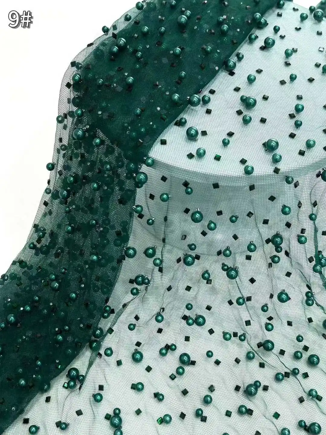 Africa Nigerian Beaded French Mesh Lace With Sequins High Quality 2025 Embroidery Lace Sequins Lace For Wedding Dresses Women